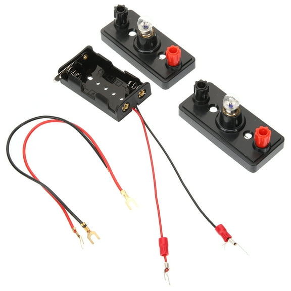 Raindrops 1Set Electrical Circuit Experiment Kit for Teaching Science with Black Components
