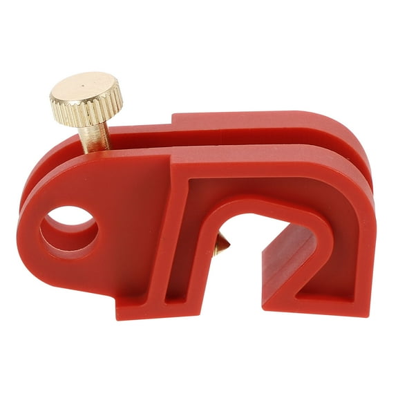 Raindrops Electrical Switch Safety Lock Red PA Nylon for Maintenance Work 1Pcs