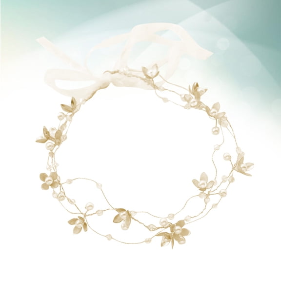 FOMIYES Elegant Golden Flower Bridal Headpiece with Sparkling Star Design, Wedding Hair Accessory for Brides and Special Occasions