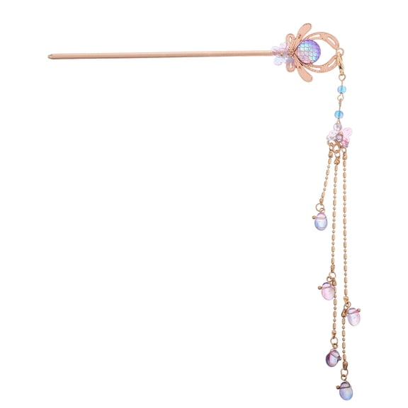 Raindrops Elegant Metal Hair Stick with Vintage Charm for Formal Hairstyles
