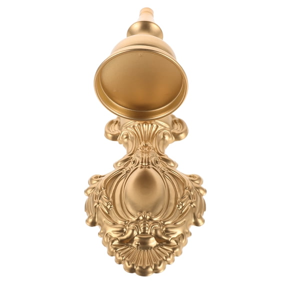 Raindrops Vintage Golden Iron Candlestick Sconce Wall Mounted Pillar Candle Holder for Entryway