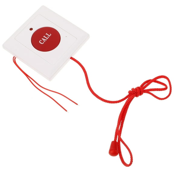 Raindrops Emergency Call Button for Elderly White Wall Mounted Easy Installation for Home Patient Safety