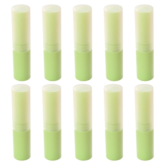 Raindrops Tubes Green 10Pcs 2.8X0.65X0.65In