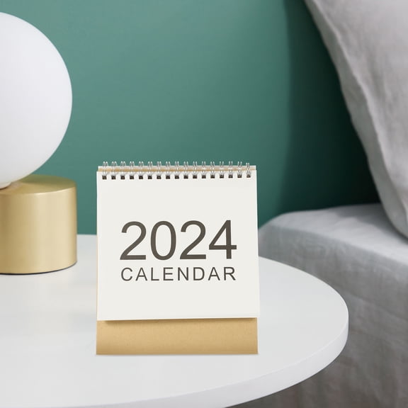 CRILSTYLEO Convenient White Paper Home Desk Calendar Simple Style Planner