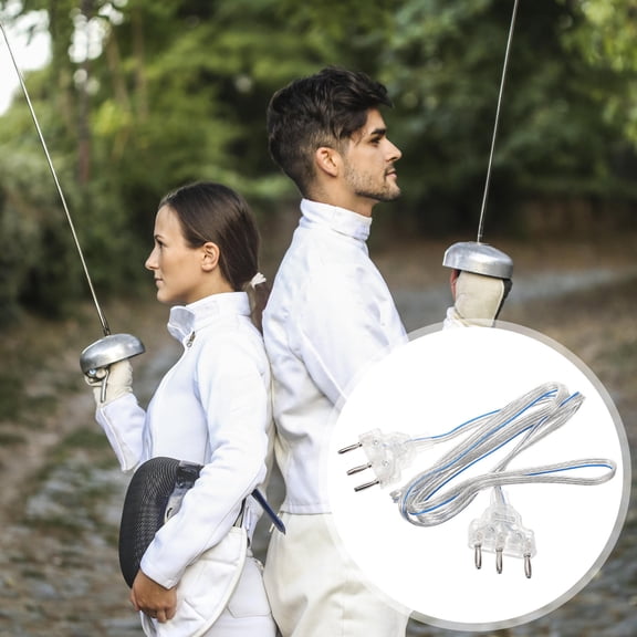 Raindrops Epee Cord for Fencing Stainless Steel with High Conductivity 1Pack