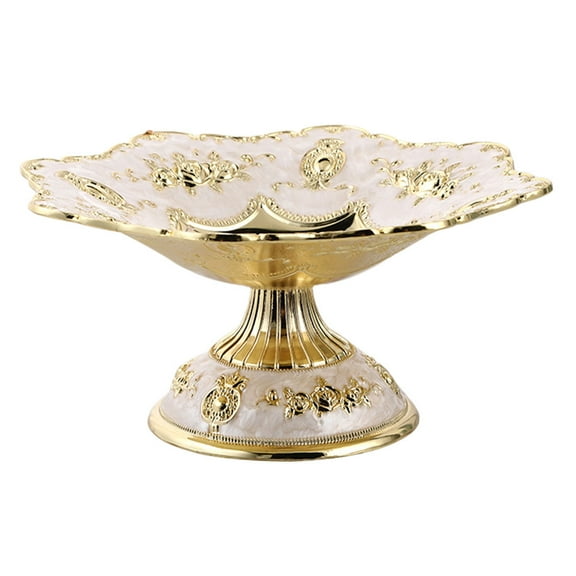 Raindrops European Style Alloy Fruit Dish for Storing Dried Fruits Snacks with Chic Design