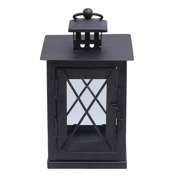 Raindrops European Style Wrought Iron Retro Floor Lamp Warm Candle Light for Home Decor Black