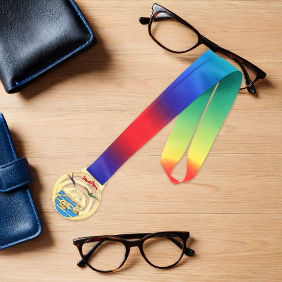 Raindrops Swimming Competition Medal in Zinc Alloy with Design and Strong Visual Appeal for Sports Awards