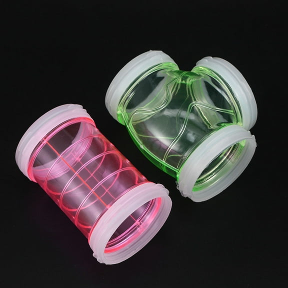 FOMIYES Assorted Color Acrylic Tube for Small Animal Cage Habitat Expansion and Exercise