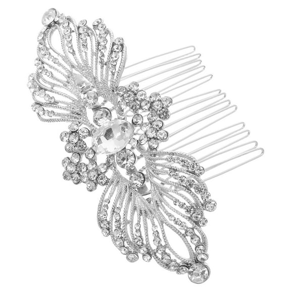 Raindrops Elegant Crystal Wedding Hair Comb Bridal Use 1Pcs