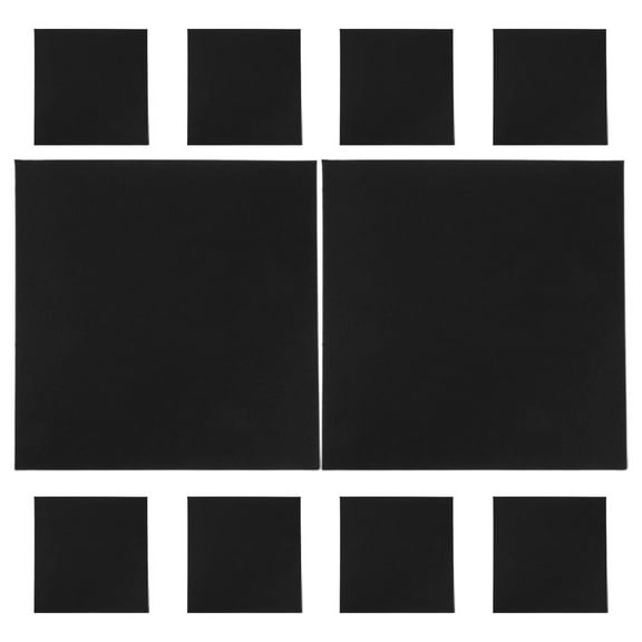 Raindrops FRCOLOR 10Pcs DVD Envelopes Blank Cardboard Storage Covers for Music Movie Video Game Disc Black Packaging Sleeves