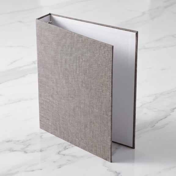 Refillable Fabric Binder Cover with Raindrops Pattern, 3- Loose-Leaf Notebook Organizer for Students
