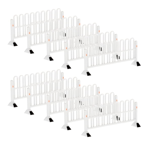 Raindrops 12Pcs White Traffic Roadblock Set for Enhancing Dollhouse and Model Photography