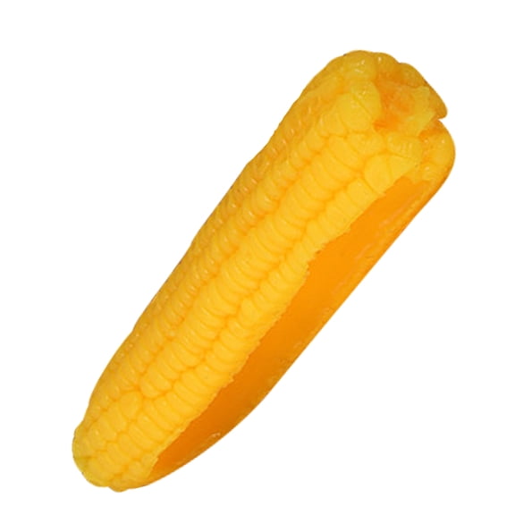 Raindrops Yellow Artificial Corn Decoration Made of Soft PVC, 1 Pack for Home, Garden, and Seasonal Display