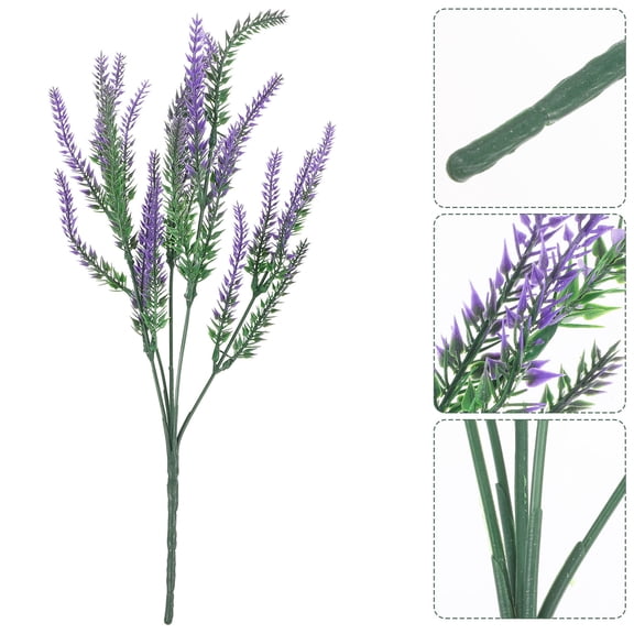 FOMIYES Silk Lavender Artificial Flowers with Stems for Wedding Decorations and Indoor Home Decor Accents