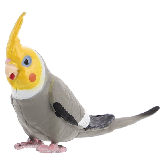 FOMIYES Sturdy Grey Cockatiel Parrot Decorative Bird Model for Outdoor and Indoor Use