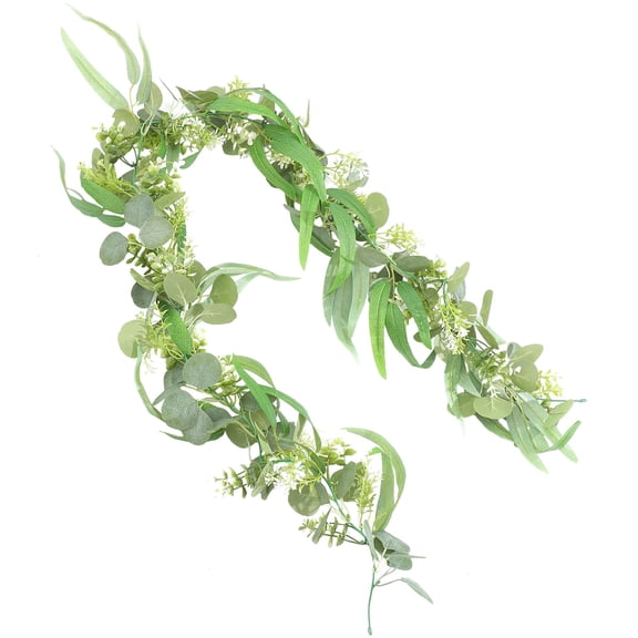 Raindrops Artificial Eucalyptus Vine Hanging Plant, Fake Greenery Backdrop Wall Decor for Home, Office, Party Decoration