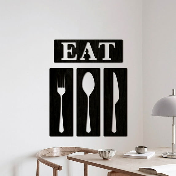 Raindrops Farmhouse Wall Decor Kitchen Signs Made of Basswood Black Color Adds Rustic Charm 1 Piece