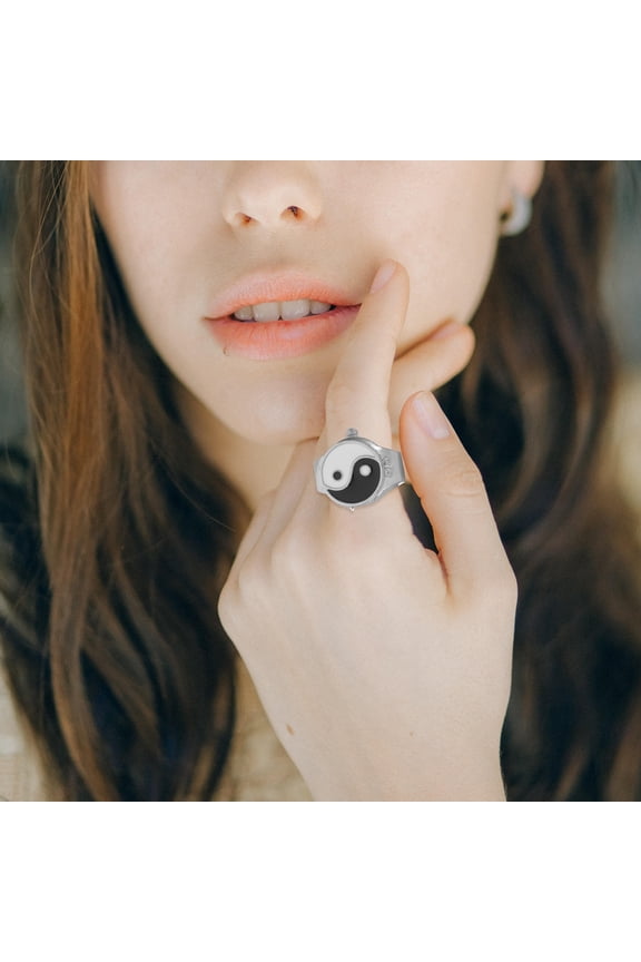 Retro Ring Watch Finger Timekeeping Decorative Multi 1Pcs 1x1in