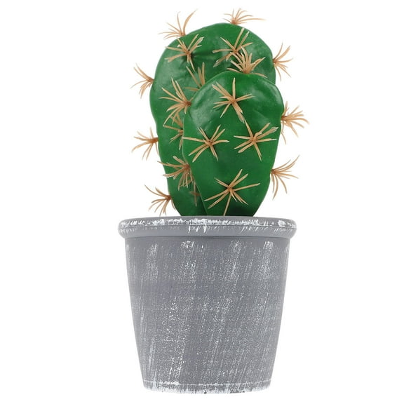 Raindrops  Faux Cactus in Pot Small Artificial Fake Plants Realistic Potted