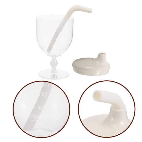 Raindrops Unbreakable White Straw Cup for Toddlers Lightweight Portable Design