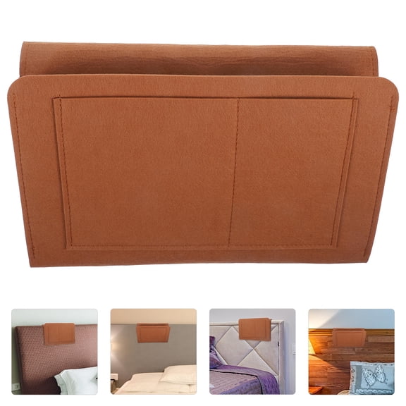 Raindrops Felt Bedside Storage Organizer with Multiple Pockets, Wrinkle-Resistant Holder for Dorm Room and Sofa