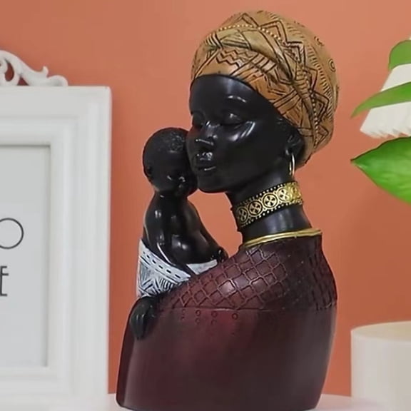 Raindrops  Figure Home Decoration Mother and Son Ornaments Non-rust Statue Desktop Miss