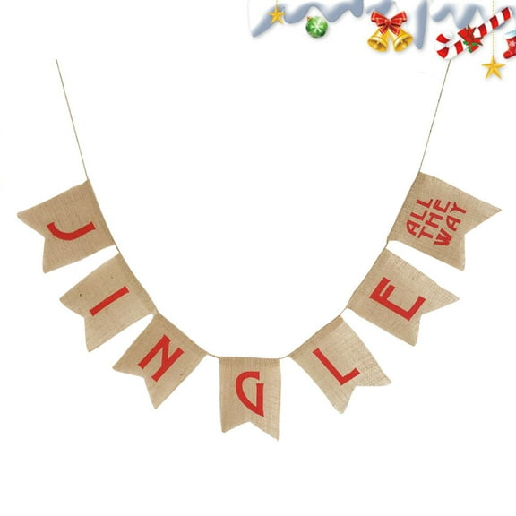 Raindrops  Fireplace Decor Christmas Bunting Banner Garland Flags