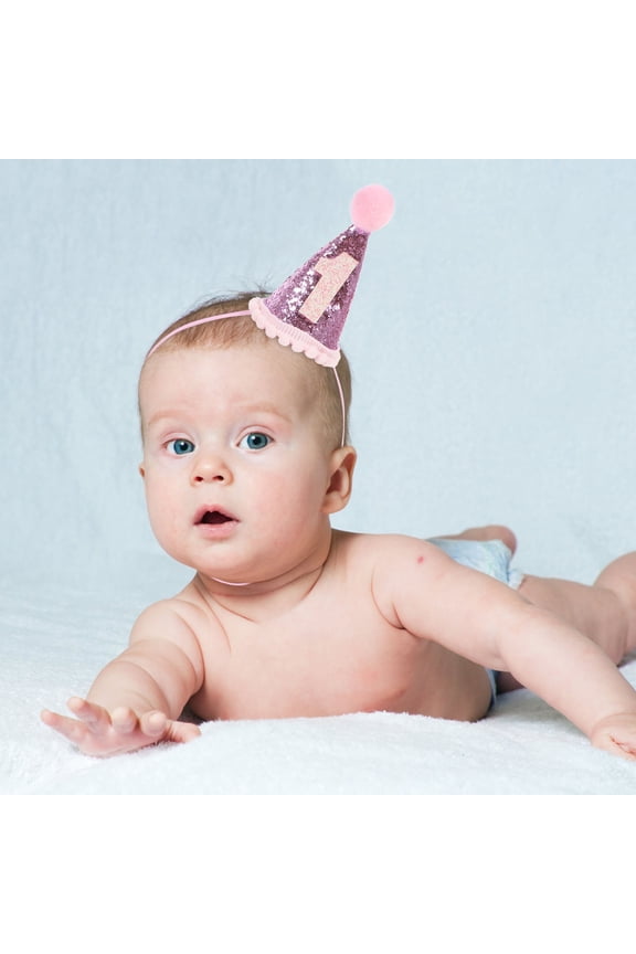 First Birthday Cap Toddler Hair Accessories Girl Newborn Has Child