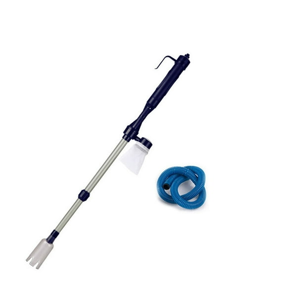 Raindrops Fish Tank Clean Aquarium Gravel Battery Vacuum Siphon Cleaner Pump Water Filter