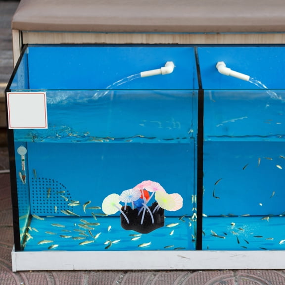 Raindrops Aquarium Decor For Freshwater Tanks Low Maintenance Multi Colored Leaves Ornament 1Pcs