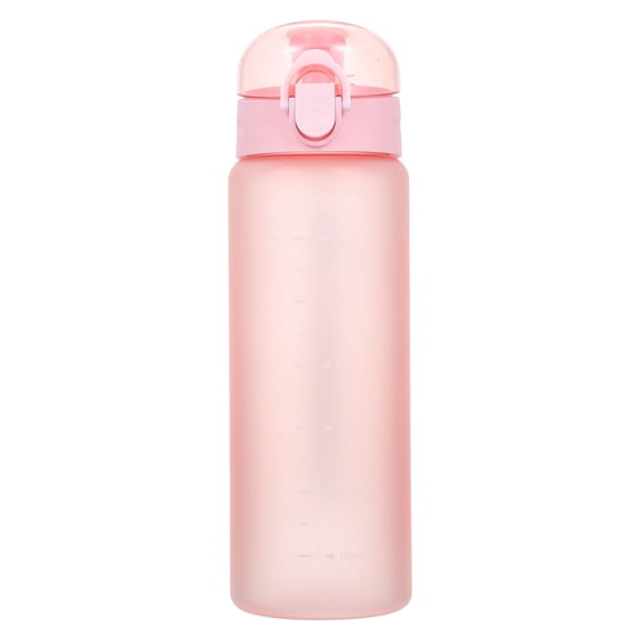Raindrops Pink Fitness Water Bottle Made of with Stable Base and Carry Strap