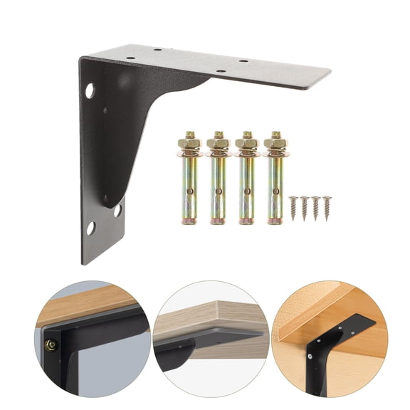 Raindrops Heavy Duty Stainless Steel Floating Shelf Brackets for Wall Mounting, and Strong Support
