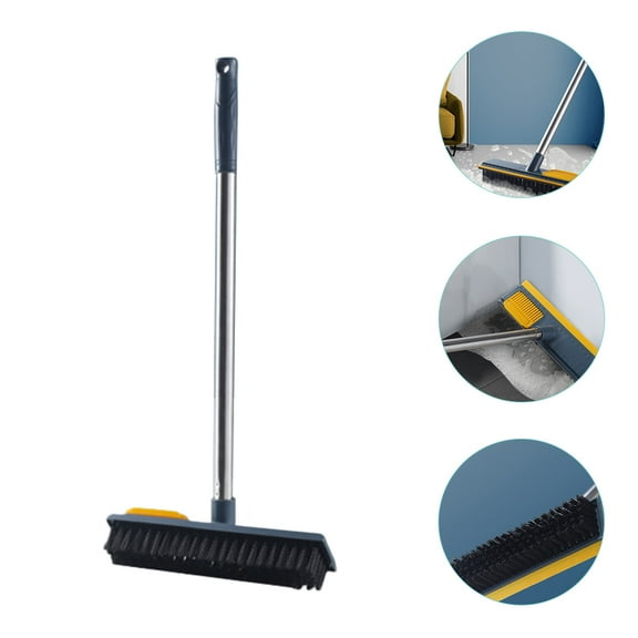 Raindrops Floor Scrub Brush 38cm Grout Cleaner Telescopic Deck Brush Scraper For Bathroom