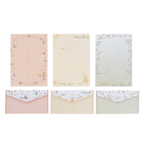 Raindrops Floral A5 Stationery Paper & Envelopes Set - 5 Designs