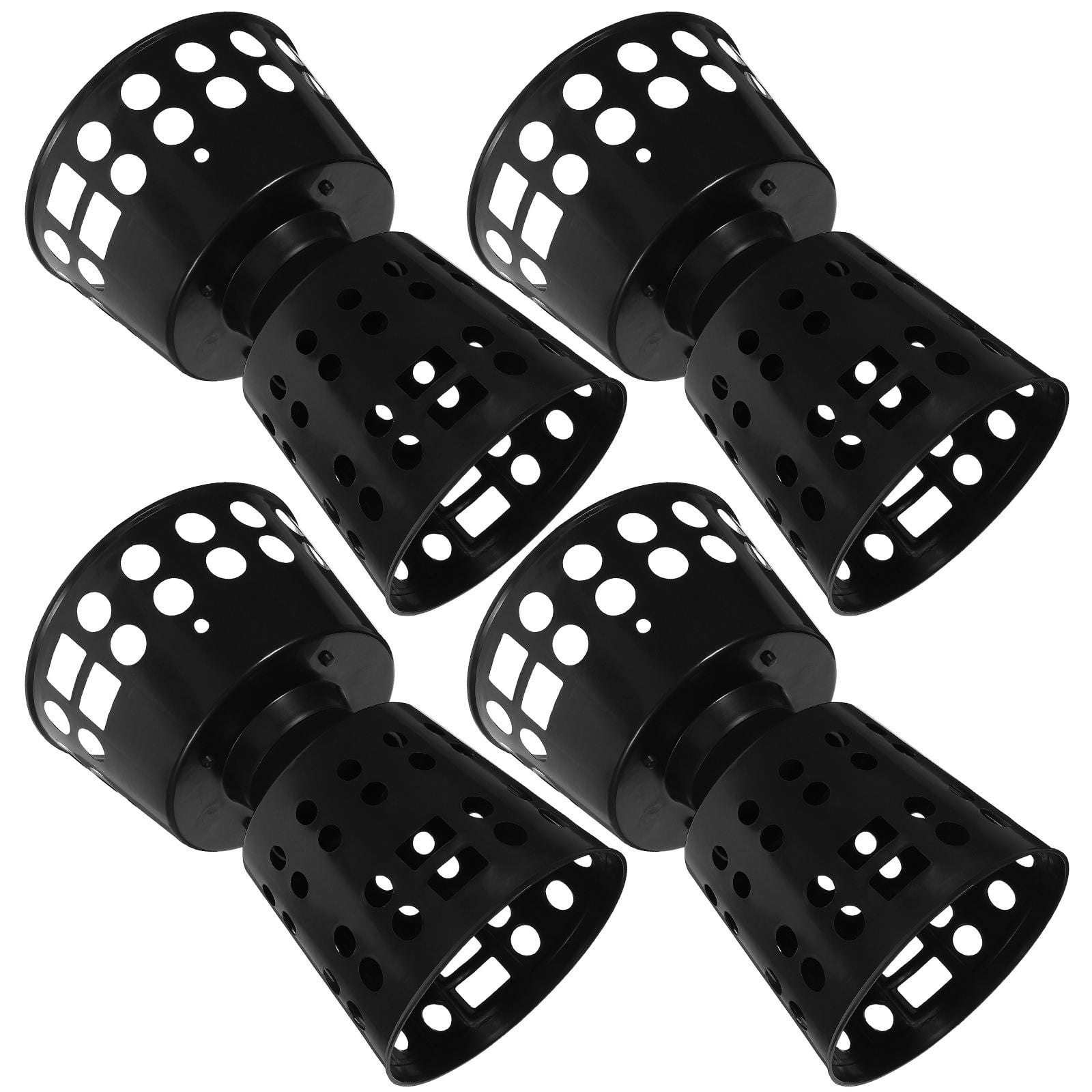 Raindrops Black Plastic Floral Arrangement Bases, 4pcs Set, Craft Supplies with Fine Workmanship