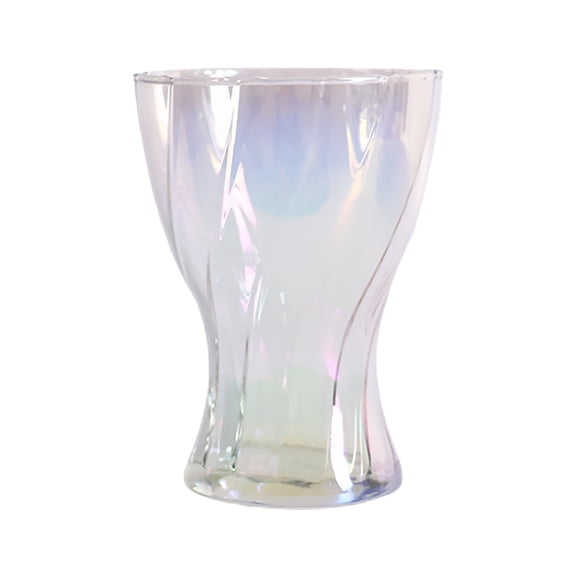 Raindrops Floral Clear Glass Vase Decorative Pastoral Style Flower Vase for Office and Home Colorful Arrangement
