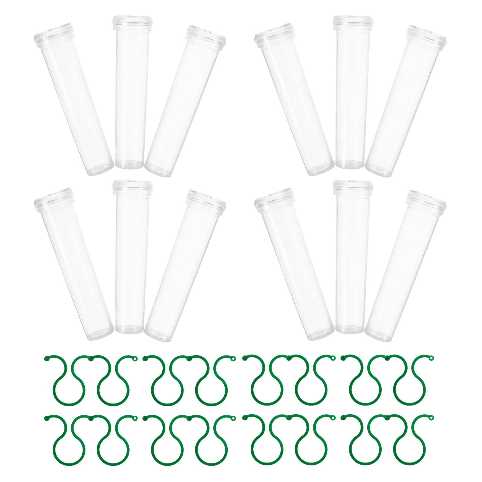 Raindrops Floral Water Tubes for Flower Arrangement Reusable Plastic Flower Tubes Assorted Color 1 Set