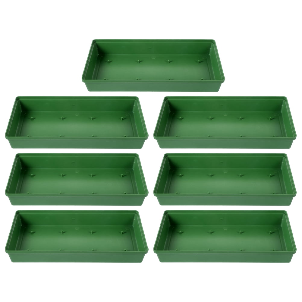 Raindrops Flower Arrangement Base 7Pcs Green Plastic Floral Tray for Bouquets Decorators Special Events