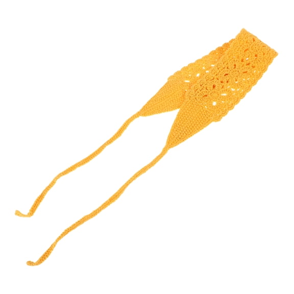 Raindrops Cute Flower Headband Yellow Knitted Cotton Versatile Matching