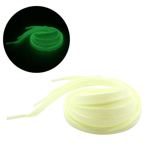 Raindrops  Fluorescent Shoelaces Light up for Adults Glow Shoes Yellow