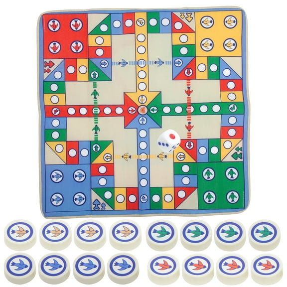 Raindrops Flying Chess Party Game Travel Set with Dice and Chess Pieces