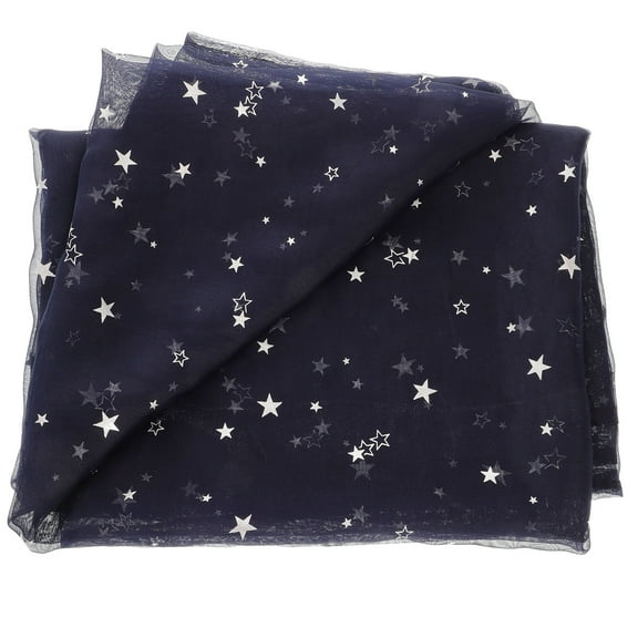 Raindrops Sheer Star Curtains Dark for Bedroom Window Treatment Romantic Design Polyester Fabric