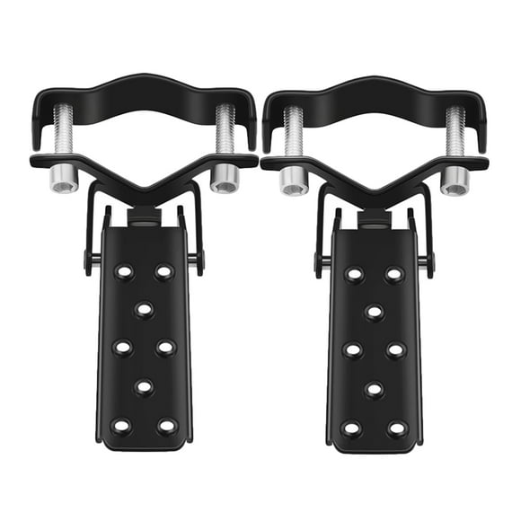Raindrops Foldable Bike Rear Footrest Pedals Made of Durable Steel Black Color Suitable for Most Bikes 1 Pair