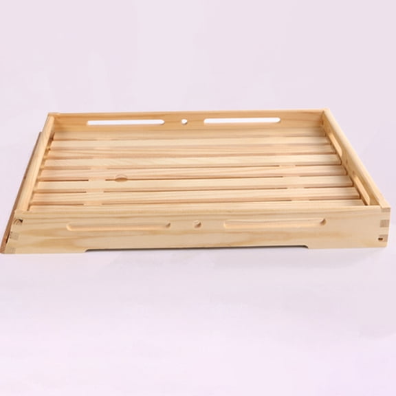 Raindrops Wooden Display Plate Light Yellow Smooth Surface Baking Bread Serving Tray for Table