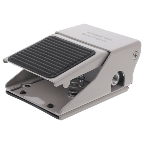 FOMIYES White Iron Foot Operated Air Valve Replacement with Efficient Design for Easy Use and Performance