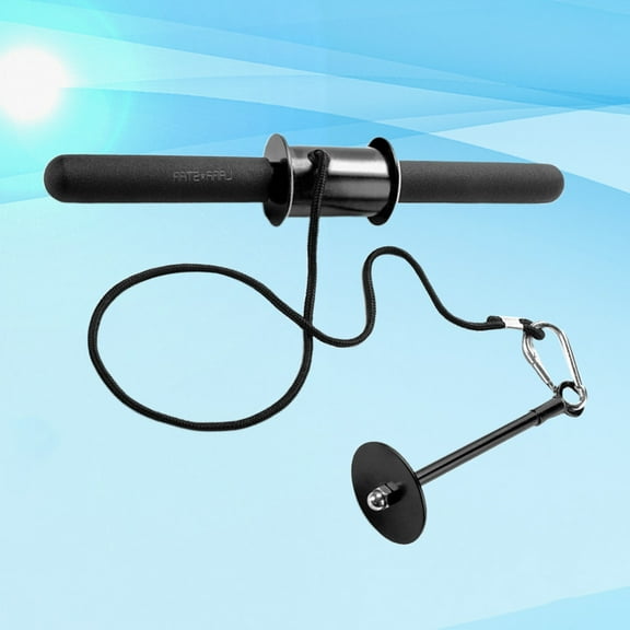 Raindrops Forearm Strengthener Bicep Trainer Portable Arm Strength Trainer 120X6CM Black