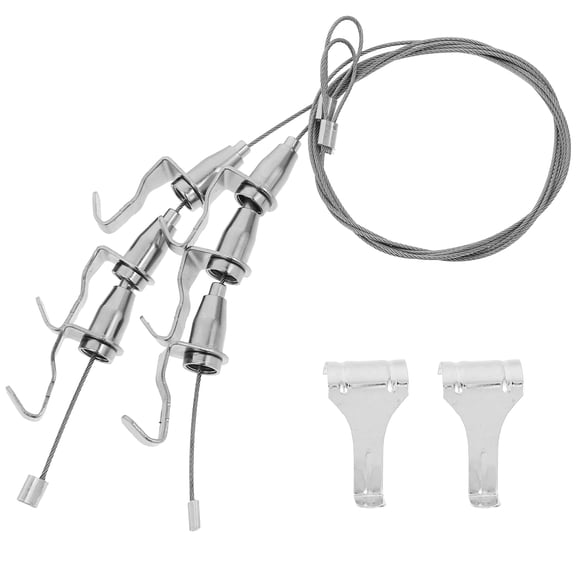 Raindrops Adjustable Picture Hanging Wire Steel Hardware for Frames 2 Pieces Wall Mounting Kit