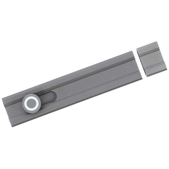 Raindrops Grey Adhesive Slide Bolt Lock with Reinforced Bolt for Home Doors