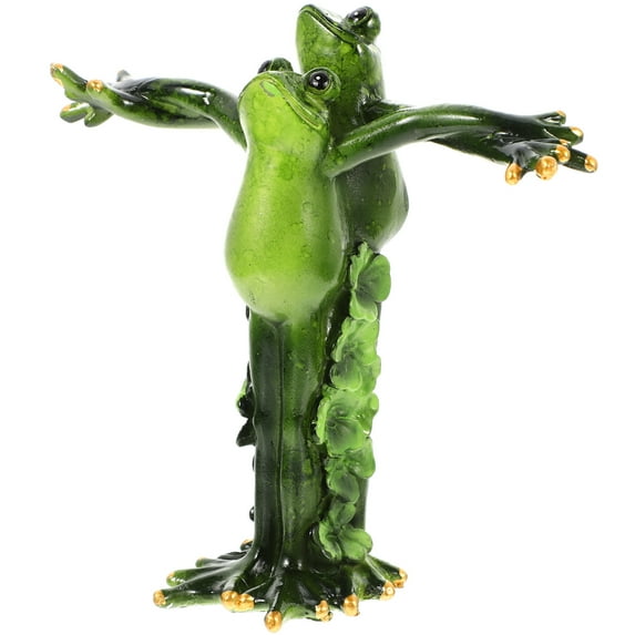 Raindrops Frog Ornaments Squishy Tiny Figurines Outdoor Decorations Lovers Green